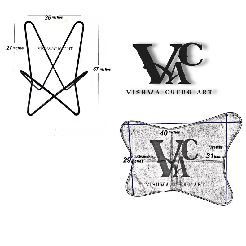 Leather Butterfly Chair Handmade Tan Leather Butterfly Chair Etsy