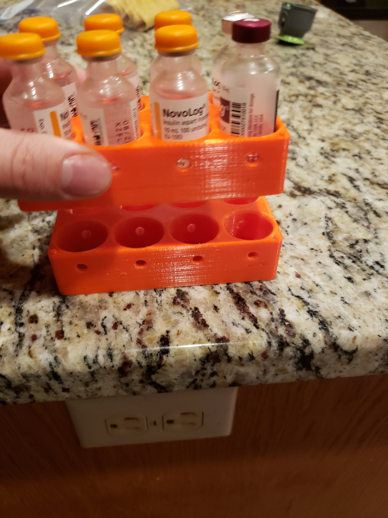 2x Stackable Insulin for Refrigerator 2 per Etsy
