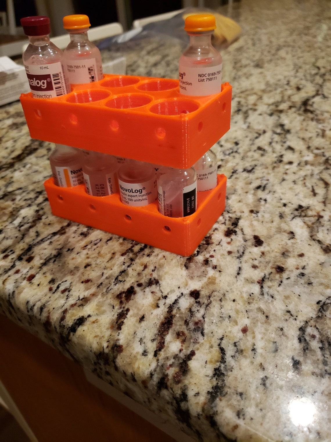 2x Stackable Insulin for Refrigerator 2 per Etsy