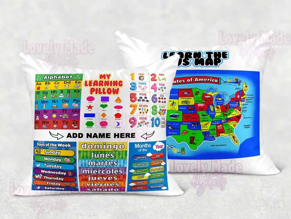 Download The Learning Pillow Ready To Print Svg Png Template For Etsy