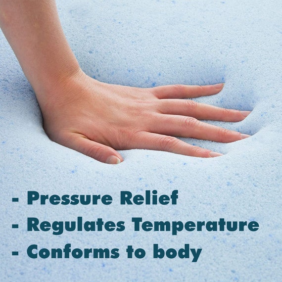 24 X 72 Cooling Gel-infused Memory Foam Cushion, High Density Foam