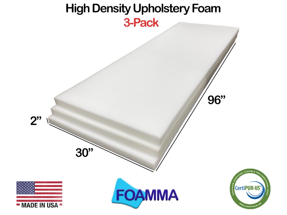 Foamma 25 x 30 High Density Upholstery Foam New Cushion