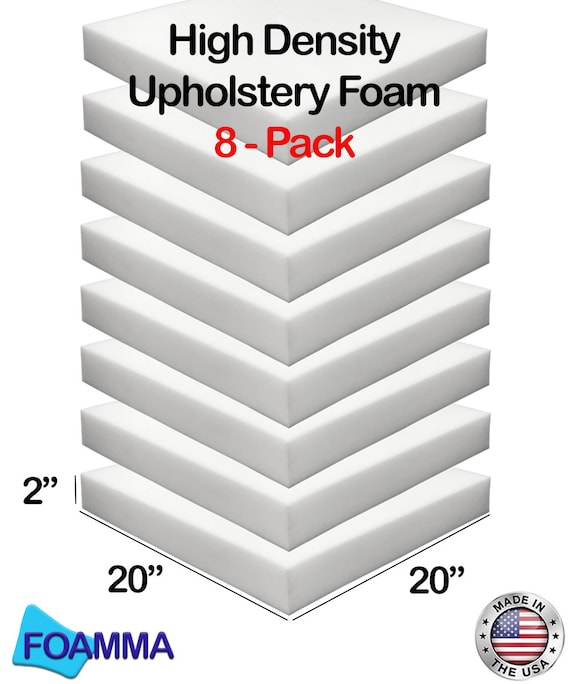 Foamma 1 x 24 x 72 High Density Upholstery Foam Padding, Thick-Custom Pillow, Chair, and Couch Cushion Replacement Foam, Craft Foam Upholstery