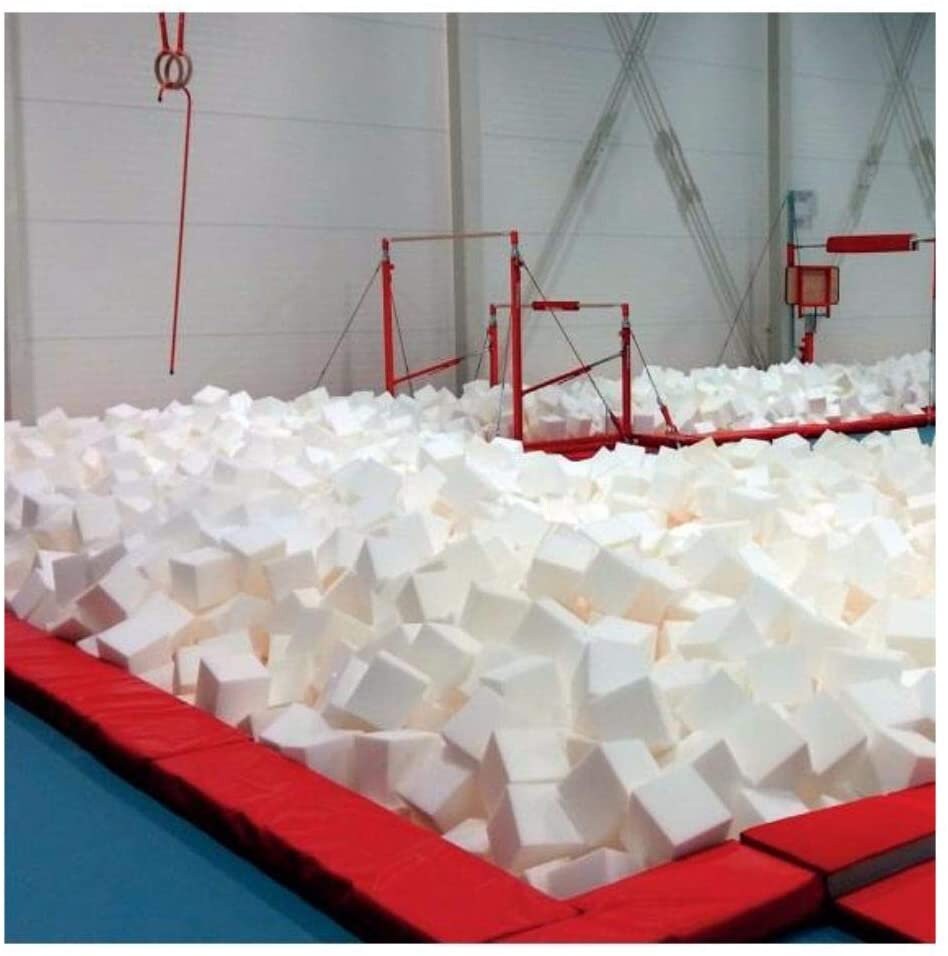 Foam Pit Cubes & Block 500 pcs (Charcoal) Gymnastics Foam Blocks