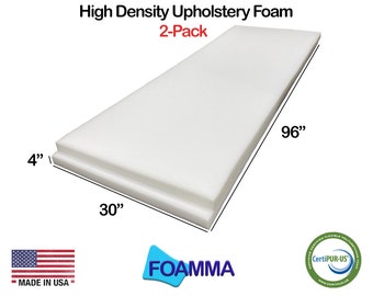 GoTo Foam Upholstery Cushion - 3"H X 20"W X 34"L, 44 ILD (Firm), Made In USA, 7-10 Year Life - View #7