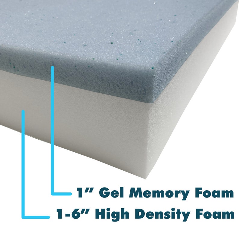 24 X 48 Cooling Gelinfused Memory Foam Cushion Etsy