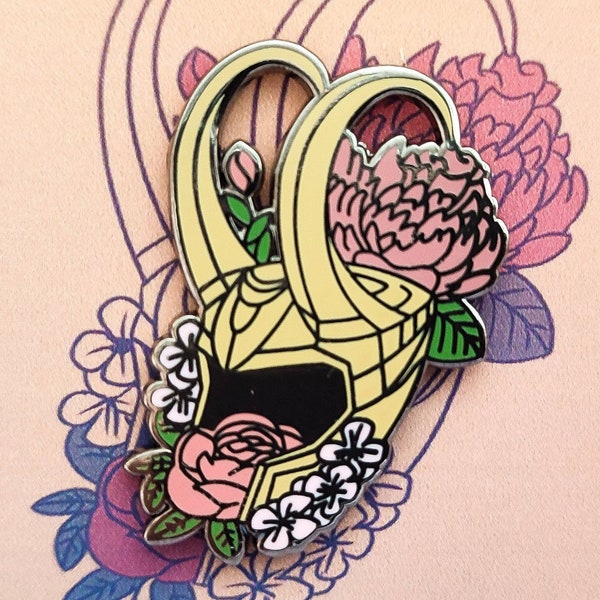 Loki's Helmet Hard Enamel Pin