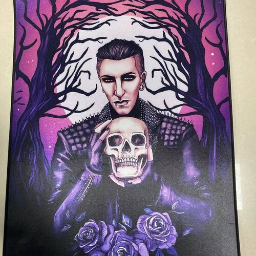 Motionless in White Black Guitar Pick Necklace Etsy