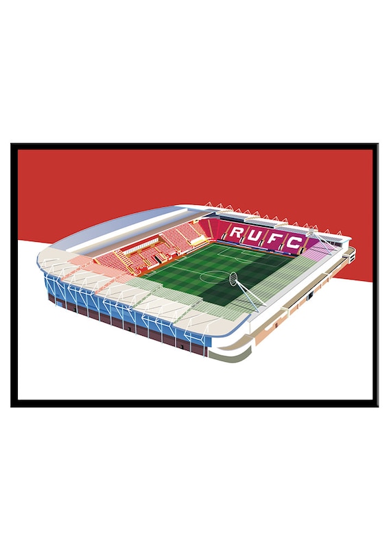 Rotherham United Football Club Print Football Club Print - Etsy