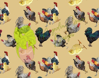 Chicken Crazy Seamless File