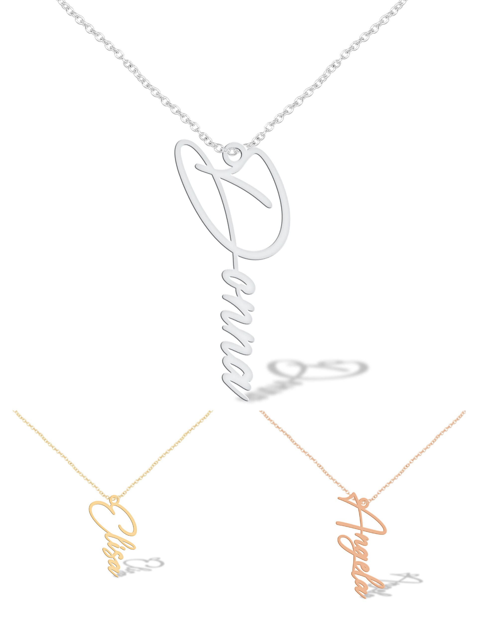 Personalized Name Necklace Customized Your Name Jewelry Etsy