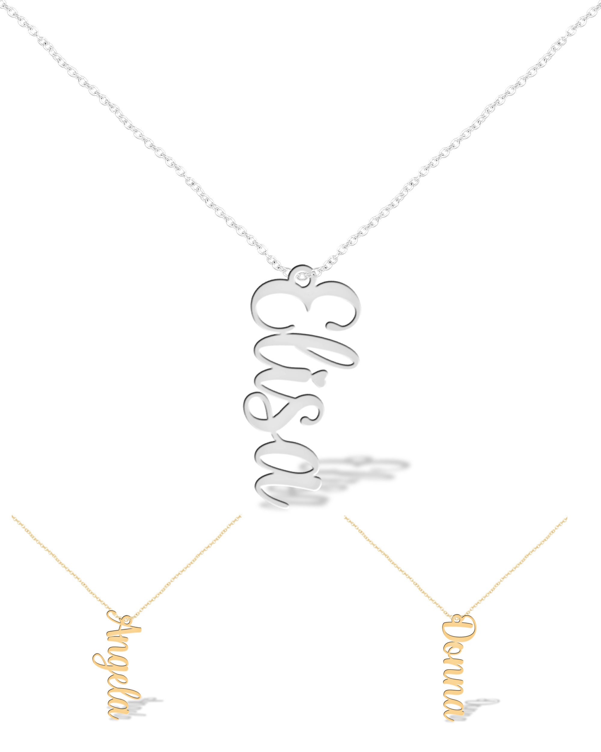 Personalized Name Necklace Customized Your Name Jewelry Etsy