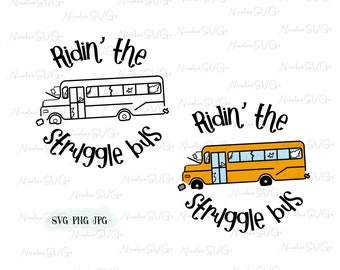 Pacote SVG PNG JPG do ônibus da luta