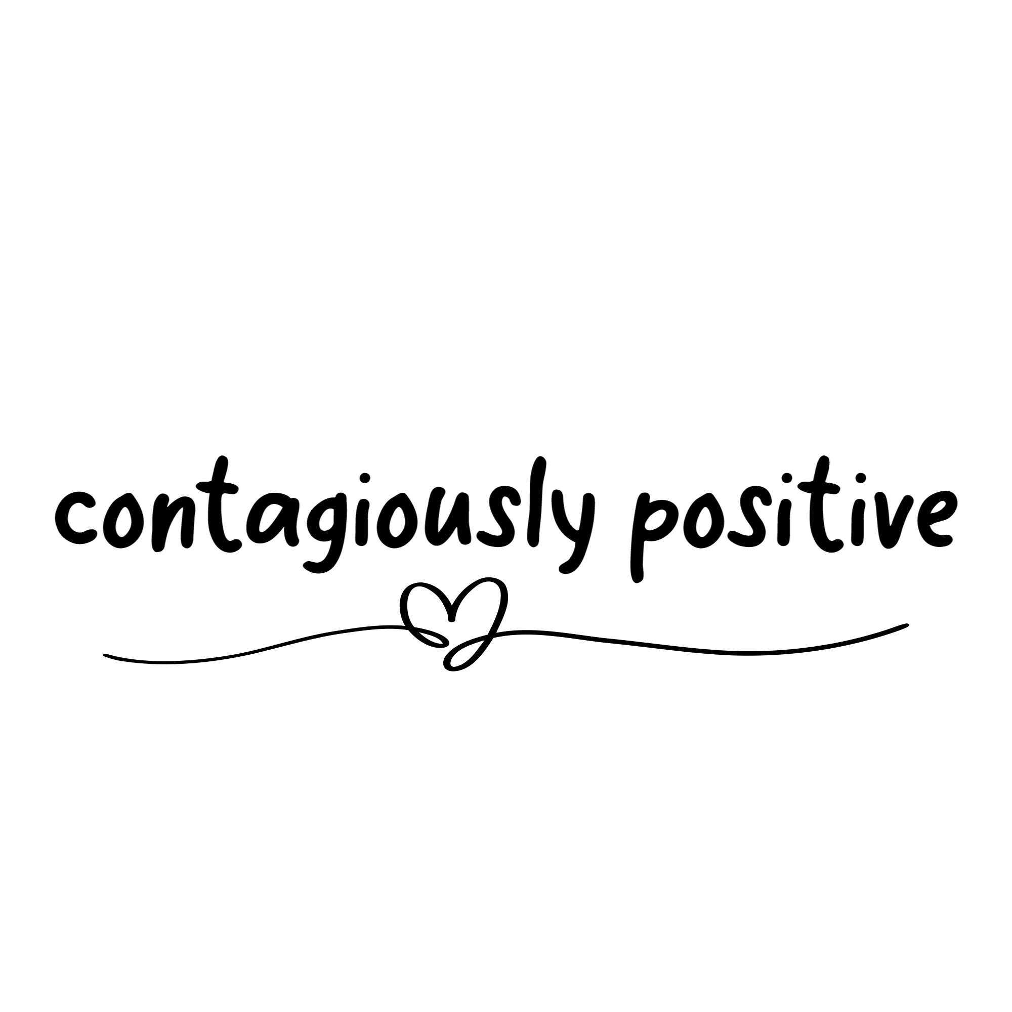 Contagiously Positive SVG and PNG Bundle - Etsy Australia