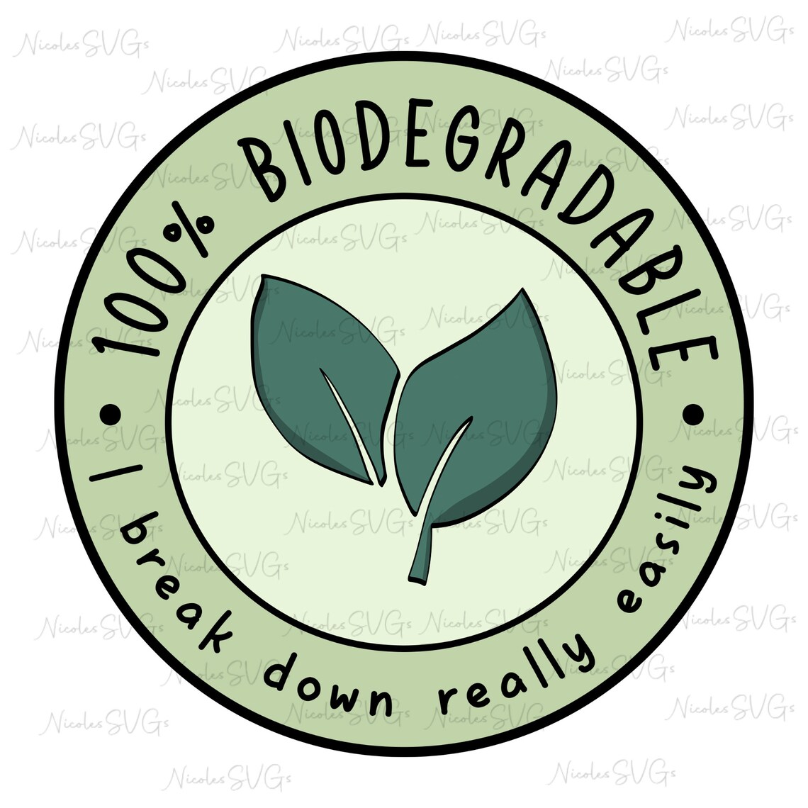 100% Biodegradable • I Break Down Really Easily SVG PNG JPG Bundle - Etsy