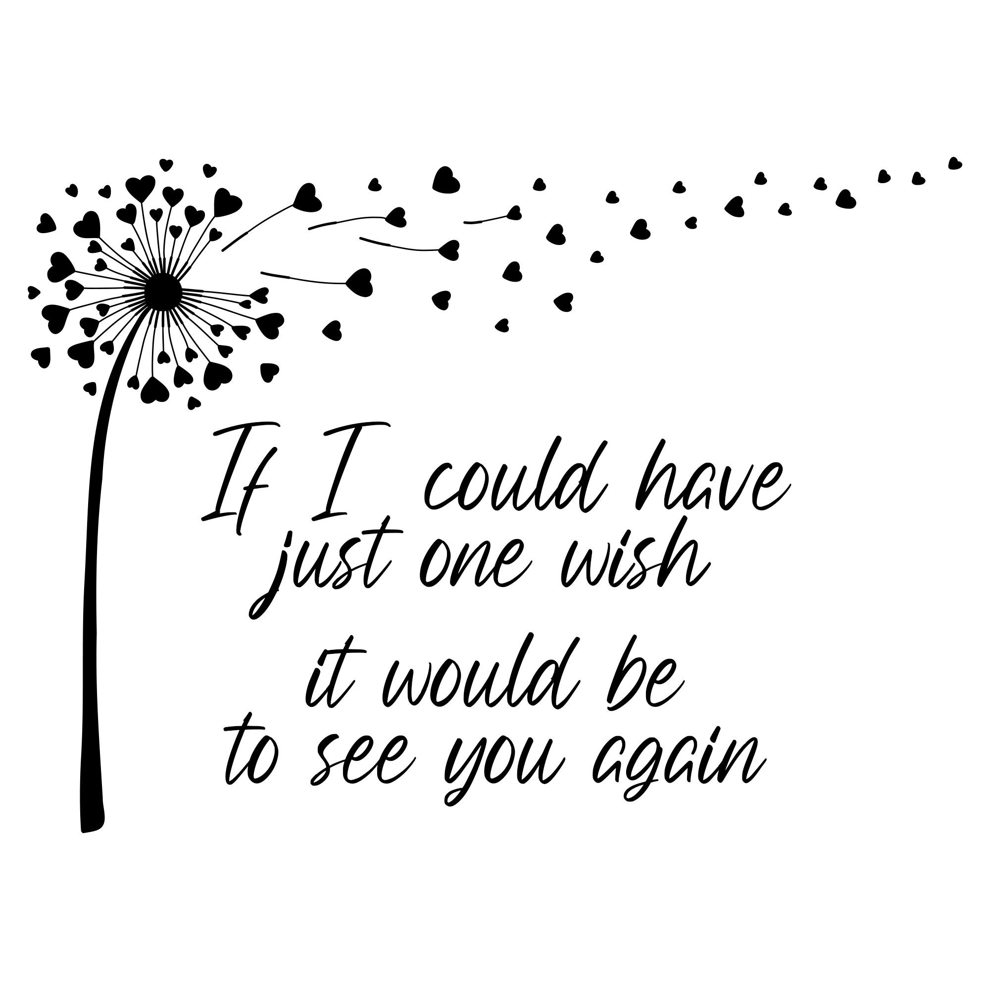 If I Could Have Just One Wish It Would Be to See You Again (with ...