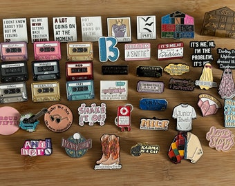 Buy 2 get 1, Taylor swift pins, swiftie pins, Taylor pins, Taylor swift merch, Taylor swift badge, Taylor swift brooch