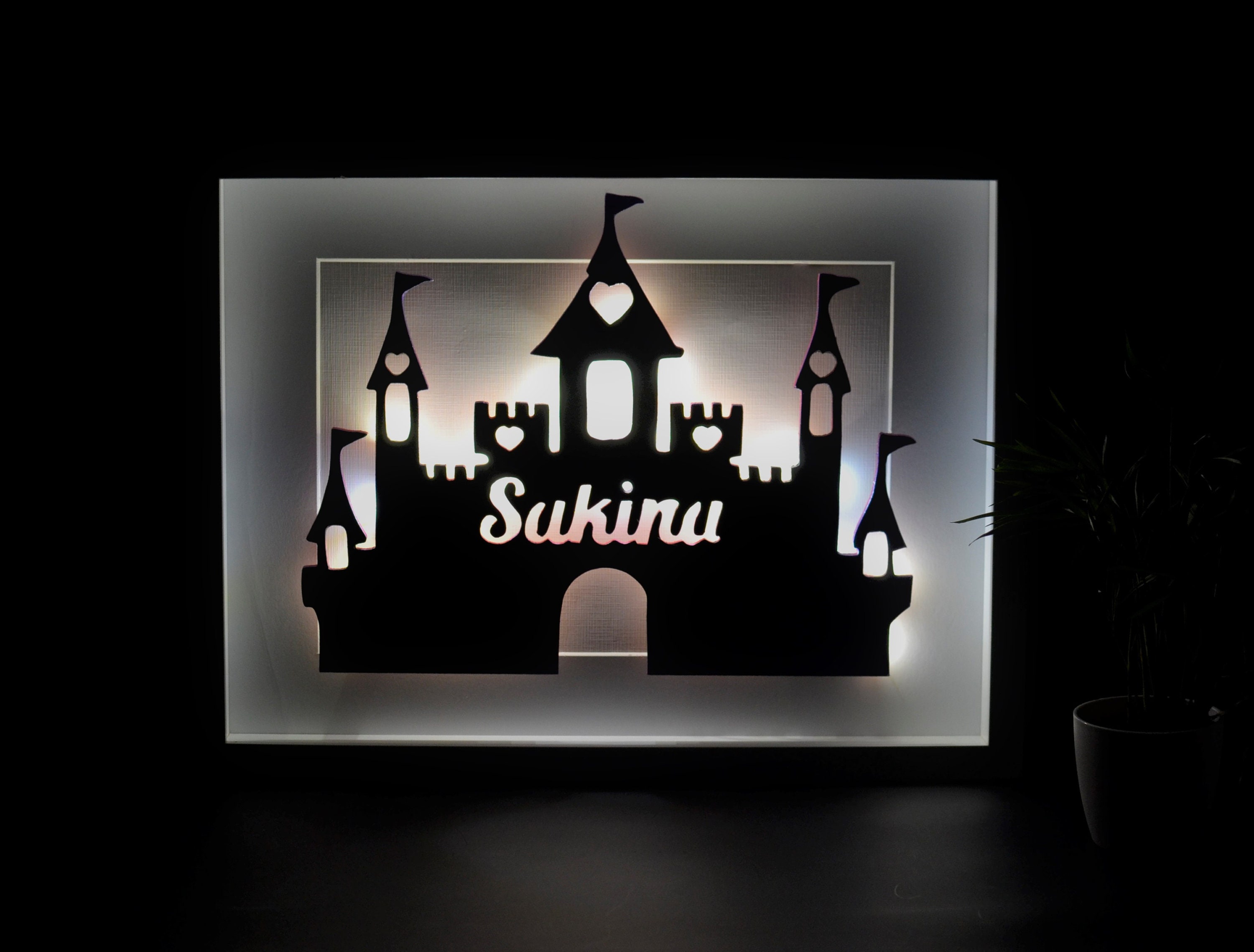 Chateau Veilleuse Personnalisable