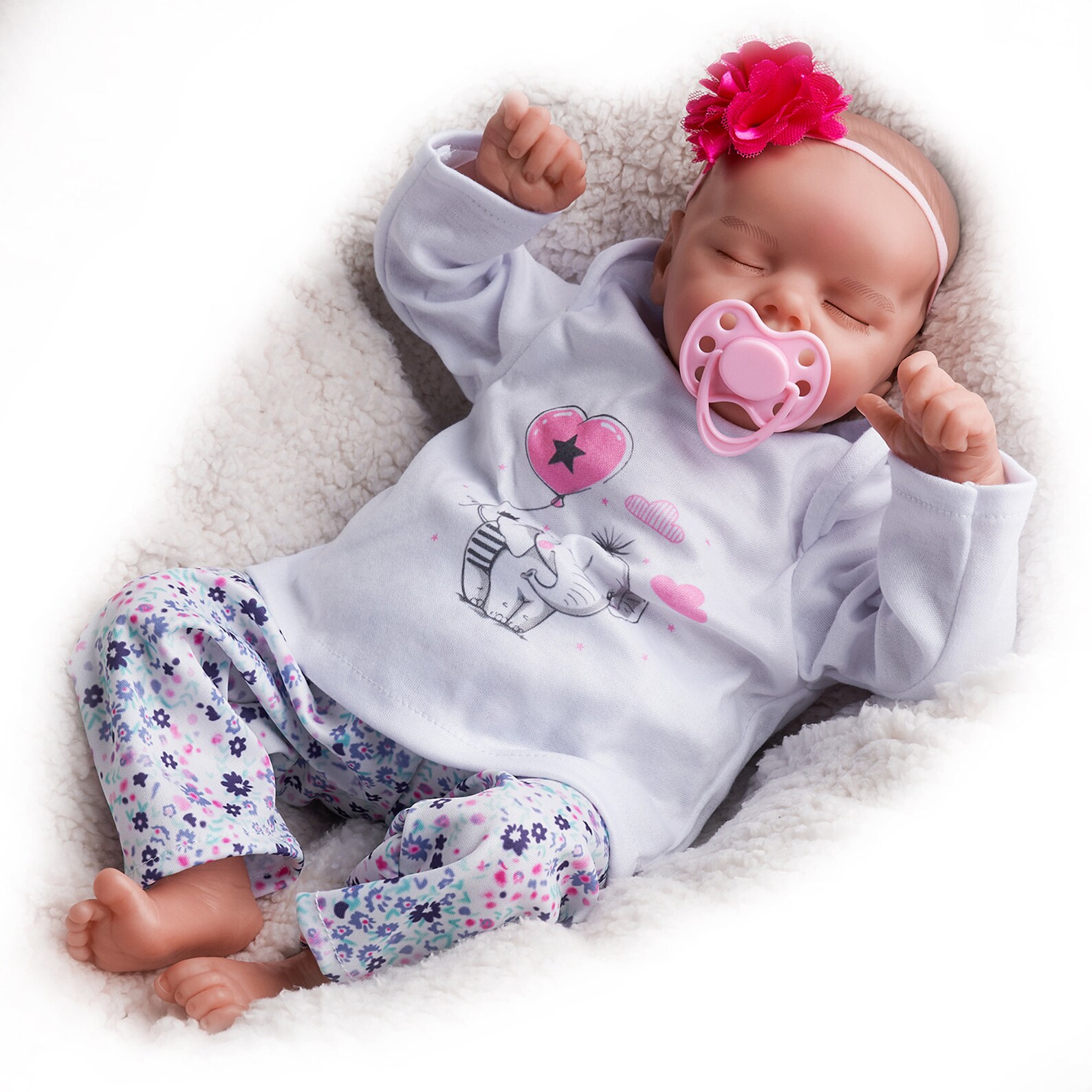 Sleeping Girl Baby Doll 17 Inch Rebirth Doll Girl Realistic Etsy