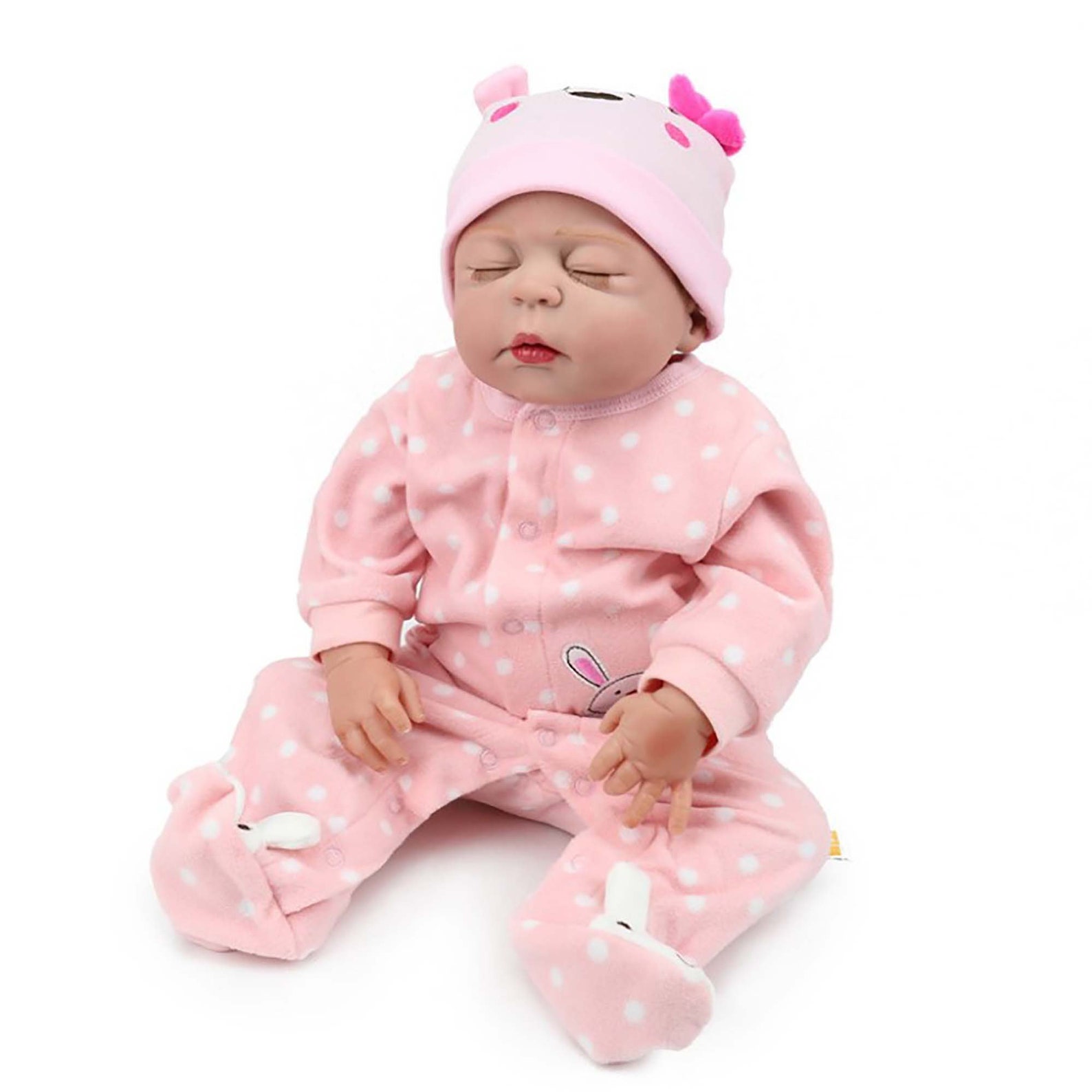 Reborn Baby Doll22 inch Eye Closed Full Silicone Reborn Baby Etsy