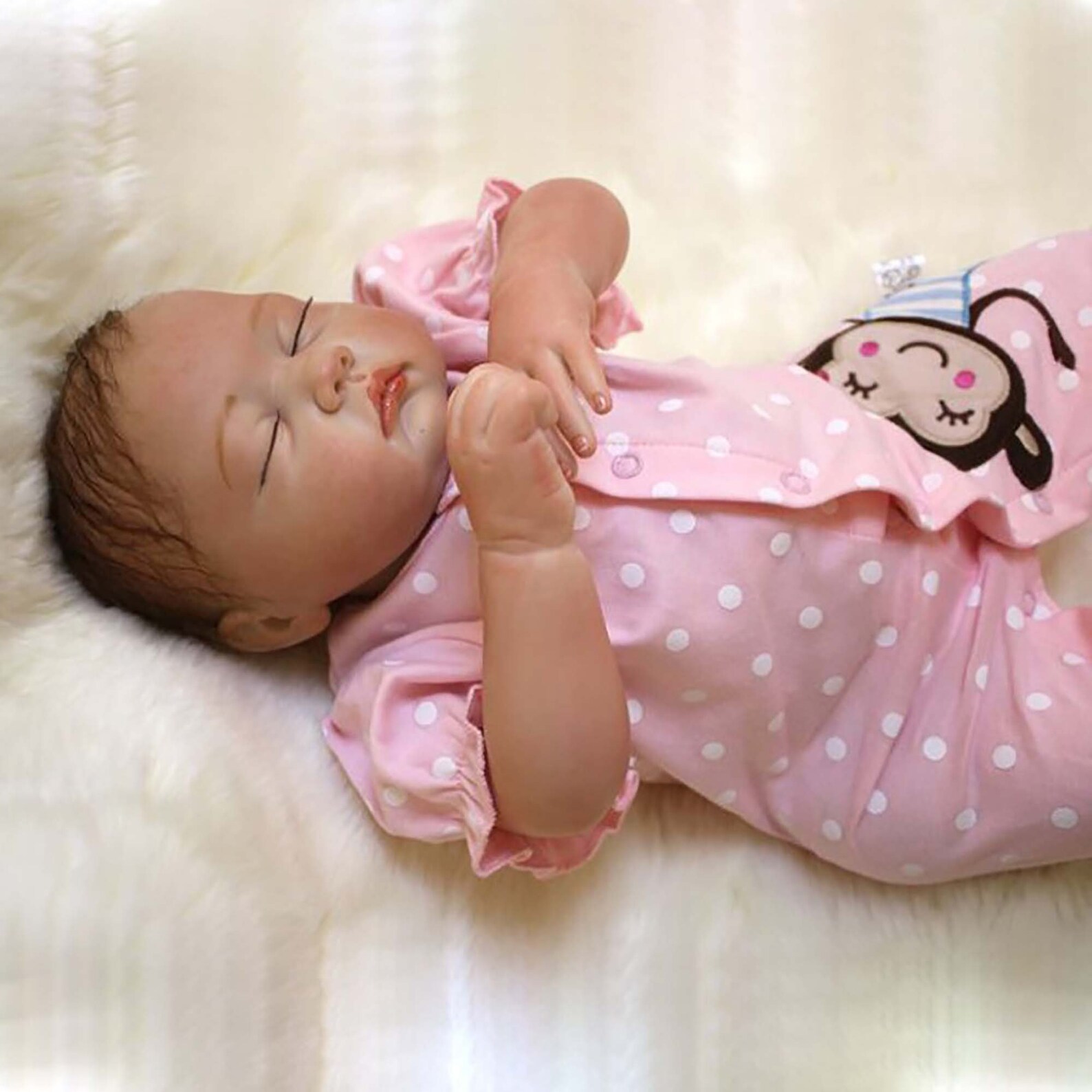 Reborn Sleeping Baby Doll19 Cute Realistic Soft Vinyl Etsy