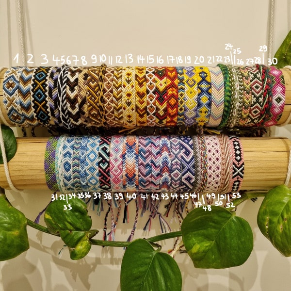 Knotted macrame friendship bracelets hippie/boho style Kumihimo