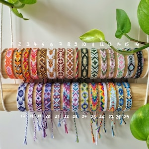 Pulseras de amistad de macramé anudadas estilo hippie/boho Kumihimo