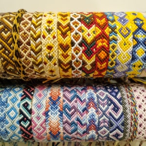 Pulseras de amistad de macramé anudadas estilo hippie/boho Kumihimo imagen 4