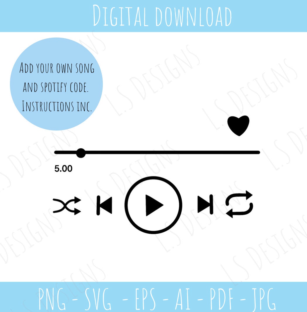 Spotify arte de cristal svg / spotify vidrio svg / spotify svg | Etsy