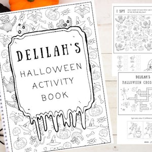 Personalised Halloween Activity Book {Digital Download}