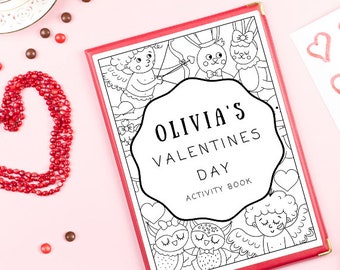 PERSONALISED Valentines Day Activity Book {PDF FILE}