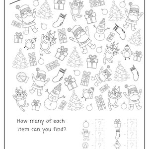 PERSONALISED Christmas Activity Book 32 pages of festive fun PDF FILE image 6