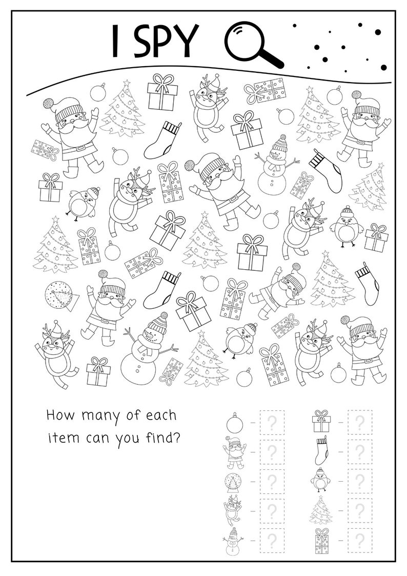 PERSONALISED Christmas Activity Book 32 pages of festive fun PDF FILE image 6