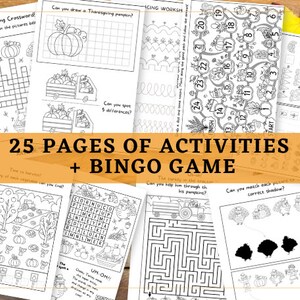 Thanksgiving Ultimate Family Bundle digital pdf file Activity Pages/Bingo/I Am Thankful Pages/Placemats image 2