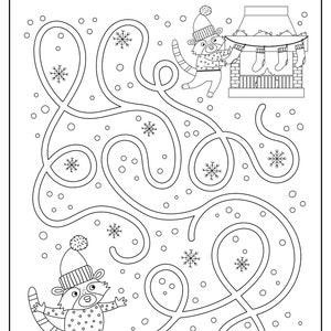 PERSONALISED Christmas Activity Book 32 pages of festive fun PDF FILE image 9