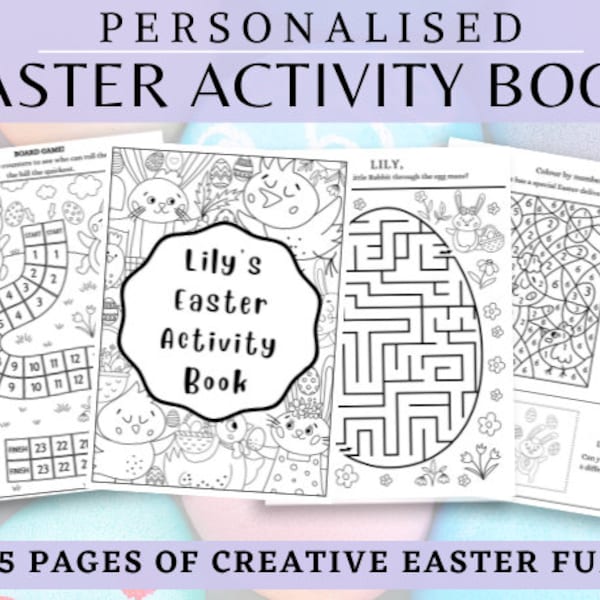 Personalised Easter Activity Book (Digital File)