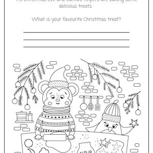 PERSONALISED Christmas Activity Book 32 pages of festive fun PDF FILE image 10