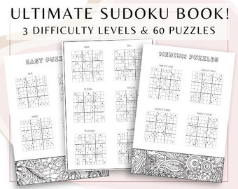 Ultimate Sudoku Colouring Book (Instant Download)