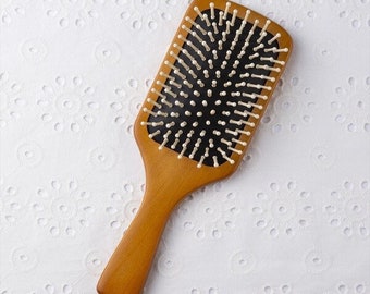Tsubaki Oil Dipped Japanese Hair Brush | Made in Japan, Hand Painted, Comb, Camellia Oil for Hair, Bamboo