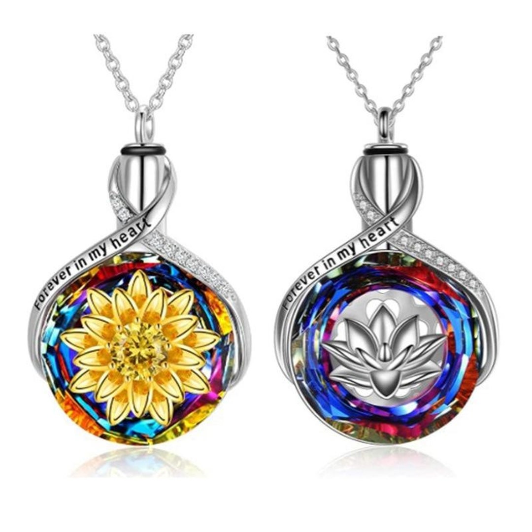 Sunflower Cremation Jewelry Sunflower/lotus to Hold Cremated Remains