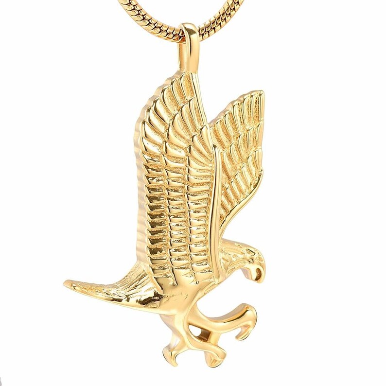 Eagle Cremation Jewelry Rising Eagle to Protect Cremated Etsy