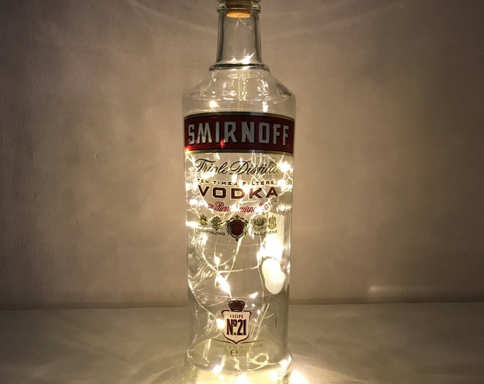Smirnoff Vodka Light up Bottle 700 Ml Vodka Bottle Light Etsy UK