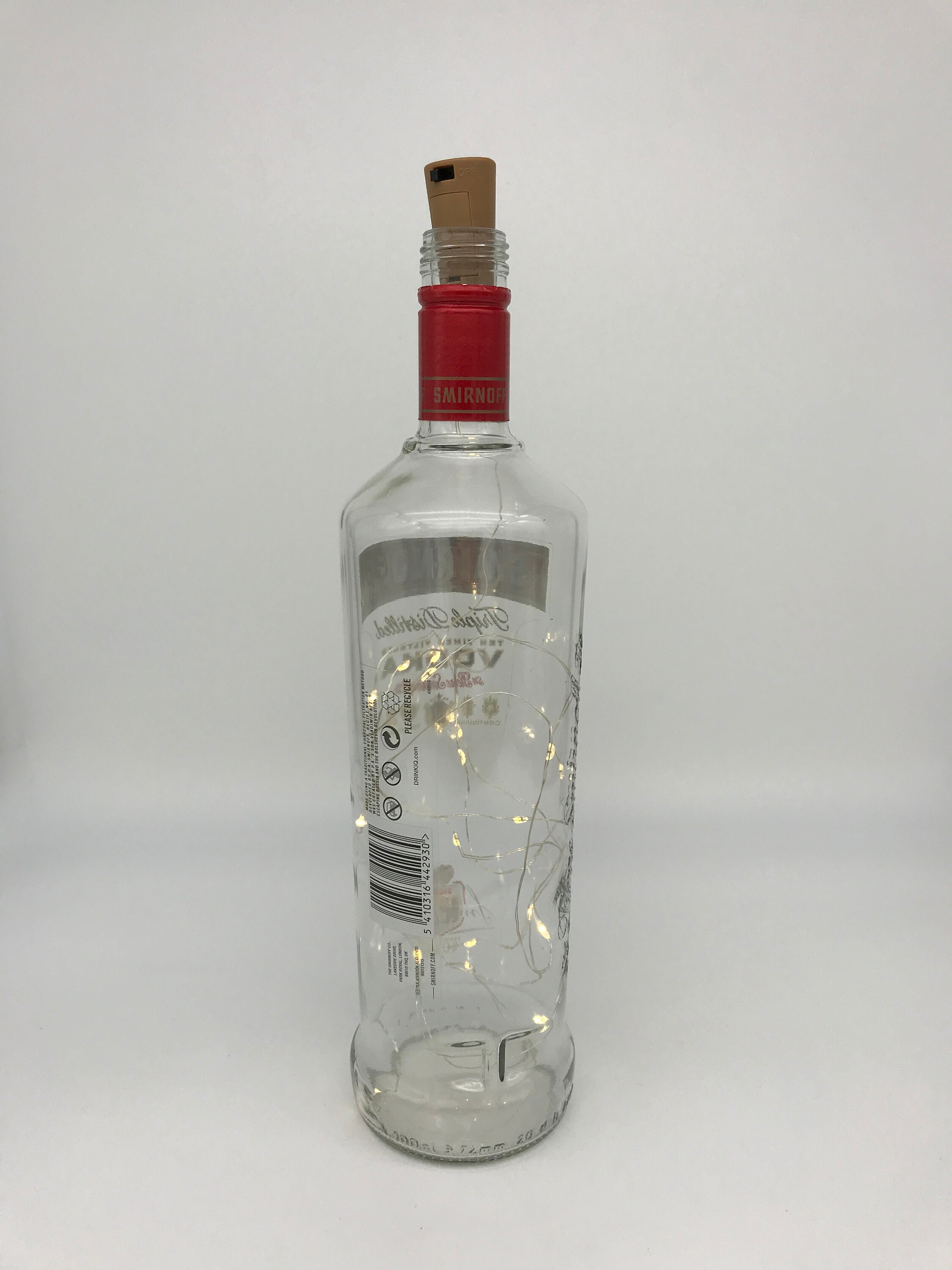 Smirnoff Vodka Light Up Bottle 1 litre Vodka Bottle Light Etsy