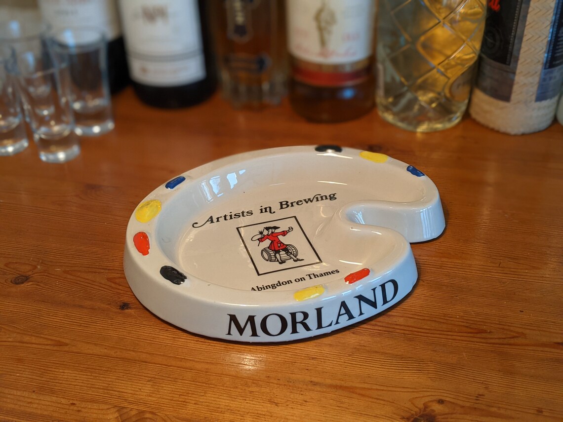 Vintage Morland Brewery Ashtray Artists In Brewing Palette Etsy