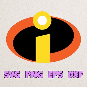 Incredible logo SVG, The Incredibles SVG, The Incredibles Instant Download, Silhouette, Incredibles dxf, eps, PNG, Digital Vector Clipart
