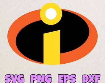 Incredible logo SVG, The Incredibles SVG, The Incredibles Instant Download, Silhouette, Incredibles dxf, eps, PNG, Digital Vector Clipart