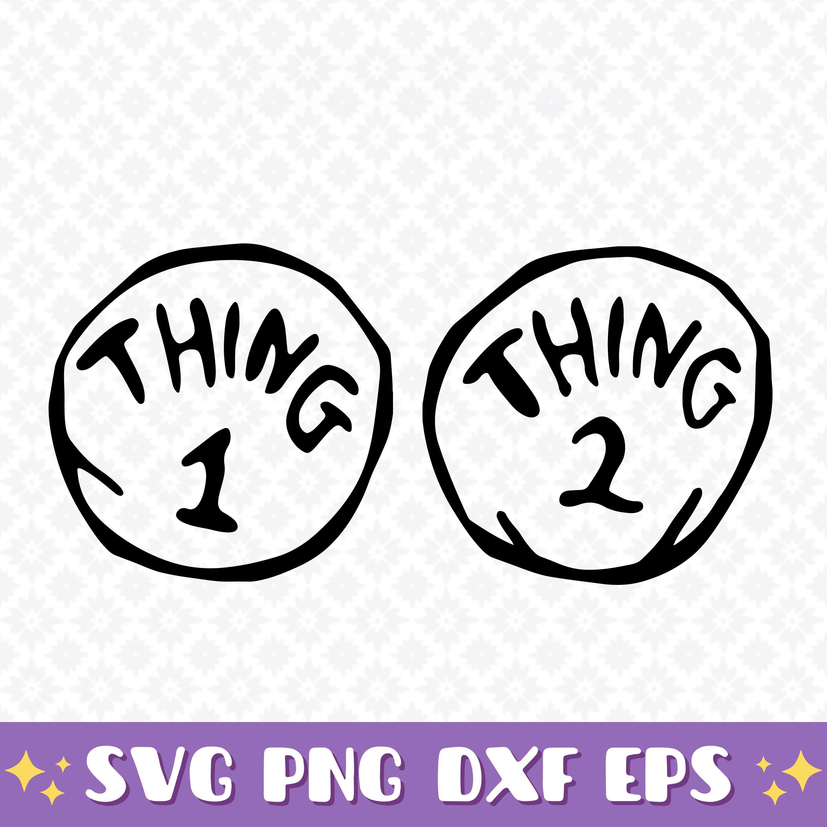 Thing 1 And Thing 2 Logo Printable Thing 1 And Thing 2 Puppets Free
