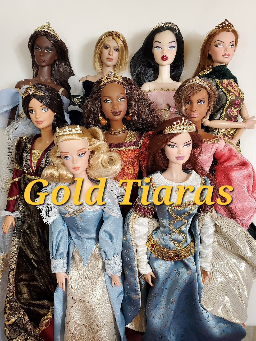 1/6 GOLD Metal Tiara Crown Crystal Phicen Queen Princess Model Muse — free download