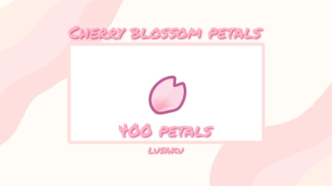 400 CHERRY BLOSSOM PETALS Animal Crossing Etsy