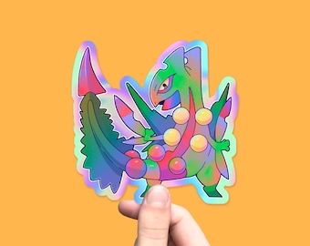 Mega Sceptile Holograficzny I Naklejka Pokemon
